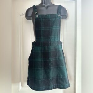NWT! Plaid Green and Black Girls Dress